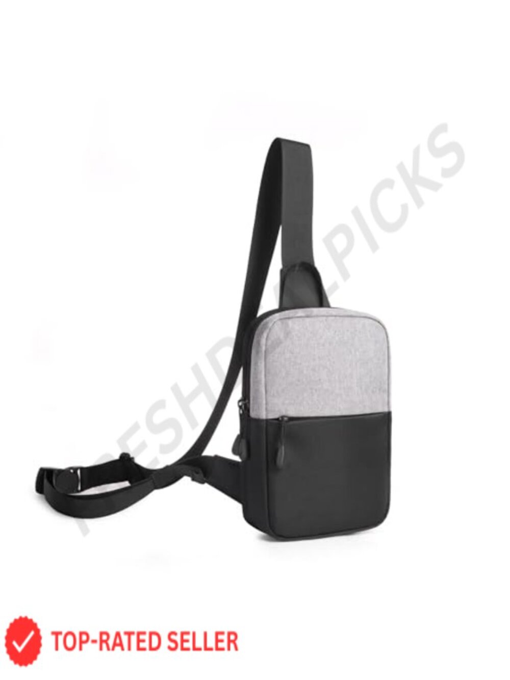 Mini Chest Bag Sling Crossbody Dual Pocket Fanny Pack Phone Holder Travel